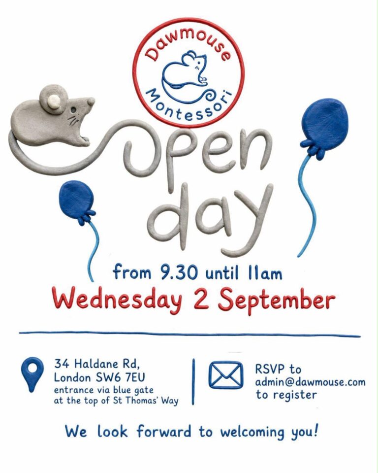 Open Day Dawmouse Montessori Nursery School